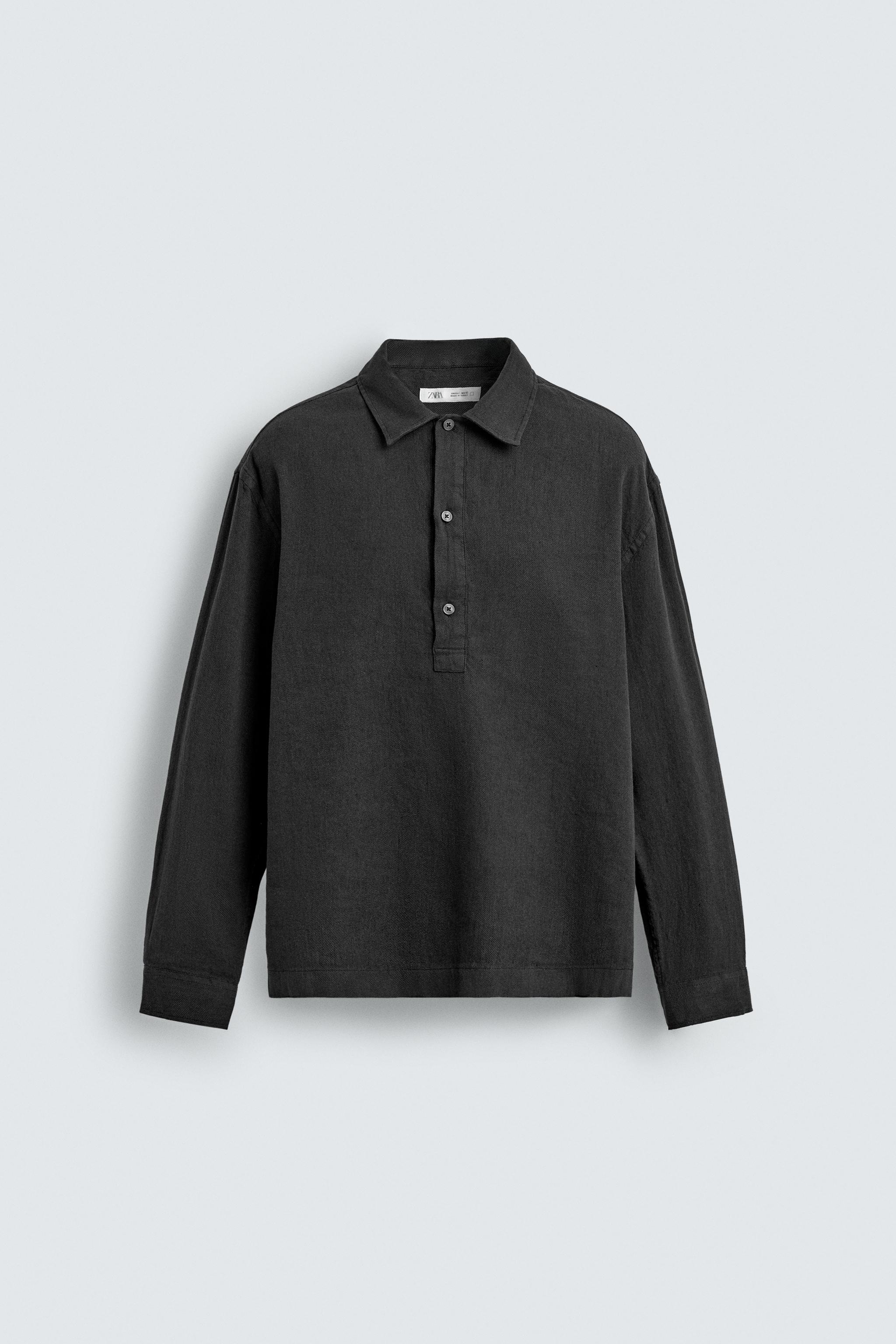 COTTON-LINEN POLO SHIRT